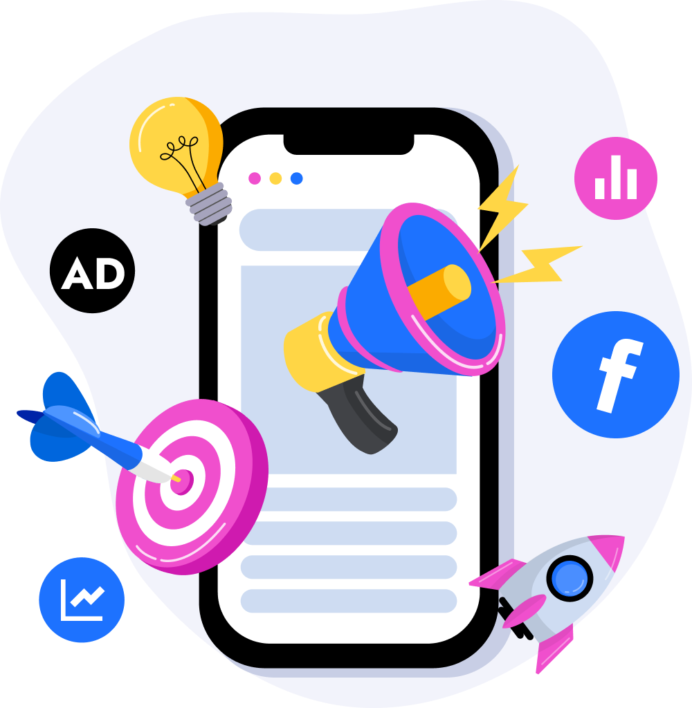 Facebook strategy illustration